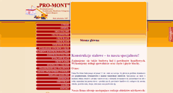 Desktop Screenshot of pro-mont.pl